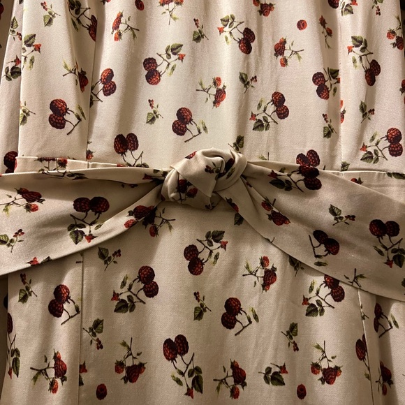 Rotate Shelly Dress Berry Stretch Satin Ruffle Flared Mini Sz 4 - Picture 7 of 12